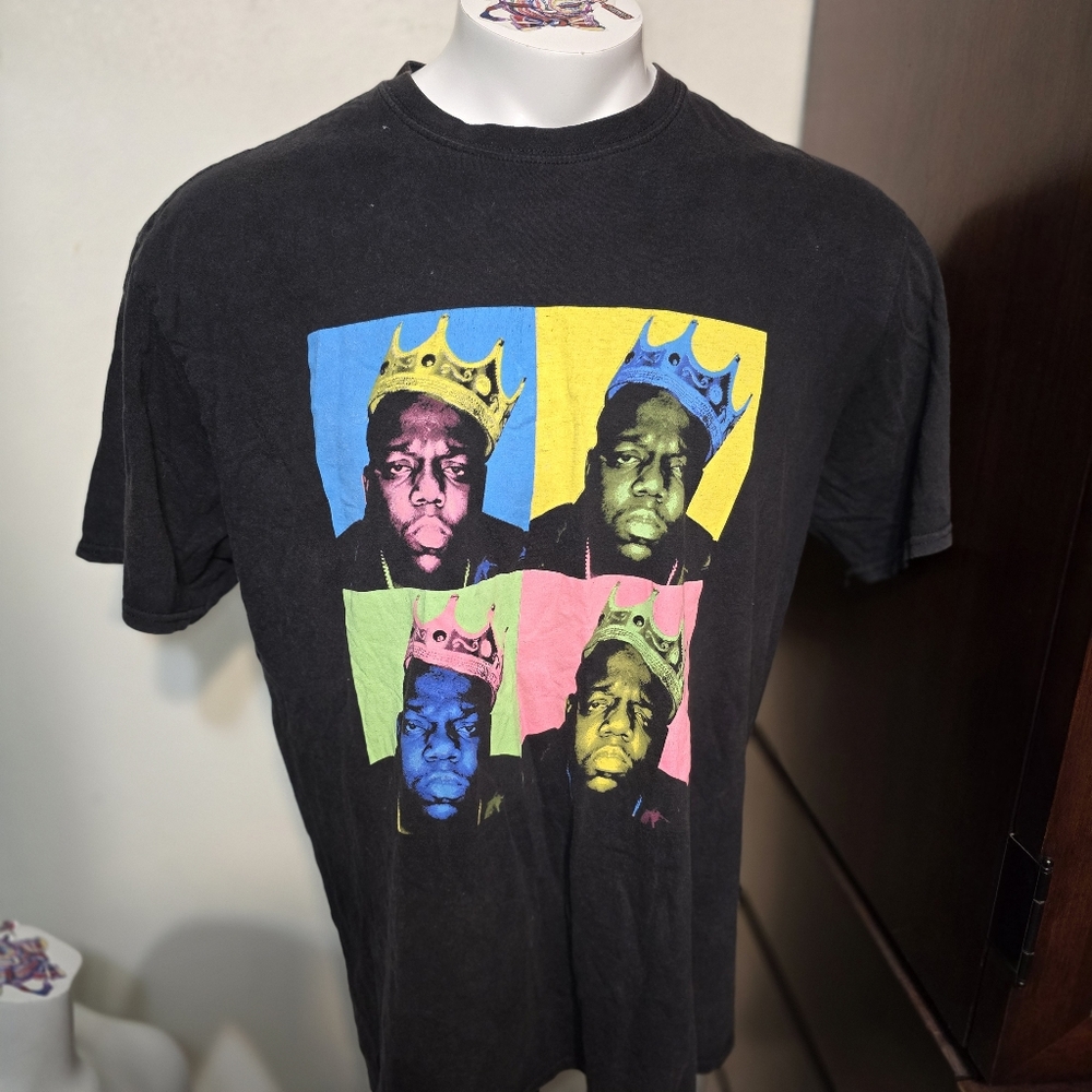 Notorious B.I.G Graphic Logo Shirt - Black - XL - Rap - Hip Hop - Cotton
